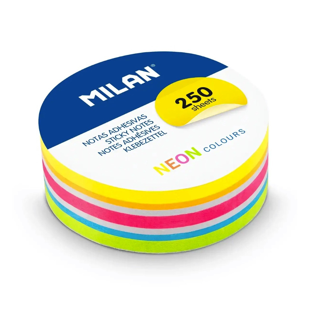 Round notes - Milan - Fluo 6,7 cm 250 pcs