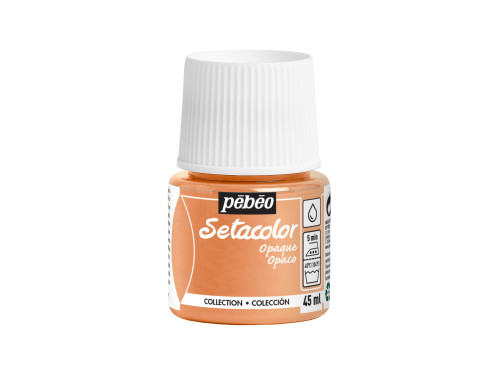 Farba do skór Setacolor Opaque - Pébéo - Peach Orange 45 ml