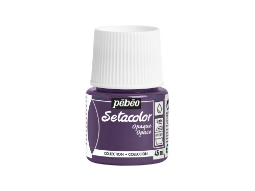Setacolor Opaque Leather paint - Pébéo - Retro Violet 45 ml