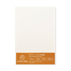 Watercolor paper White Ibis A4 - Holbein - cold pressed 300 g 10 sheets