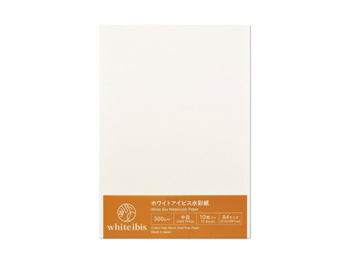Watercolor paper White Ibis A4 - Holbein - cold pressed 300 g 10 sheets