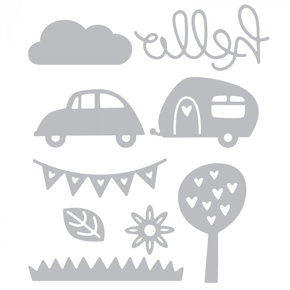 Sizzix Thinlits Die Set - Thinlits Die - Great Outdoors - 9 pc.