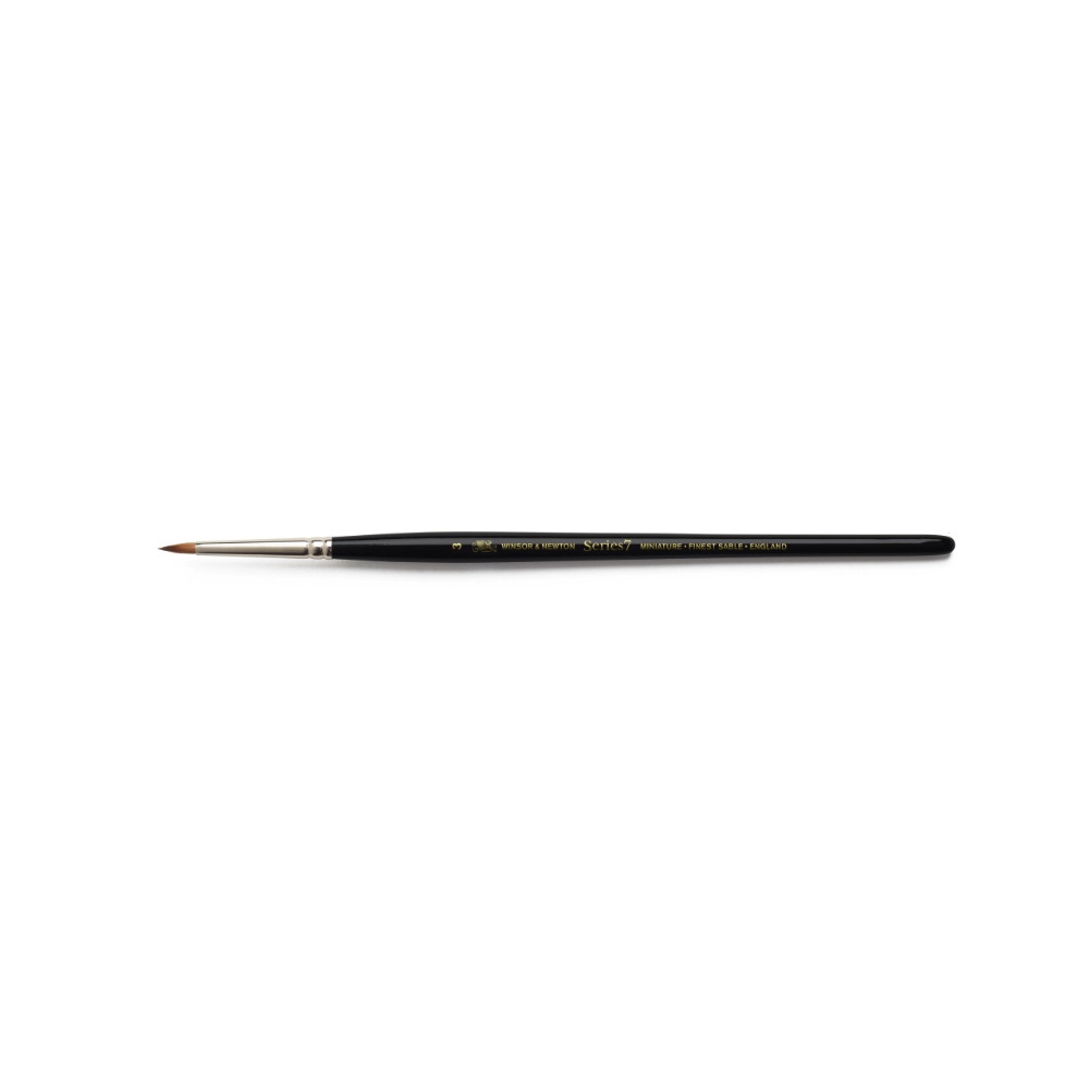 Pędzel do akwareli Kolinsky Sable Miniature seria 7 - Winsor & Newton - krótka rączka nr 3