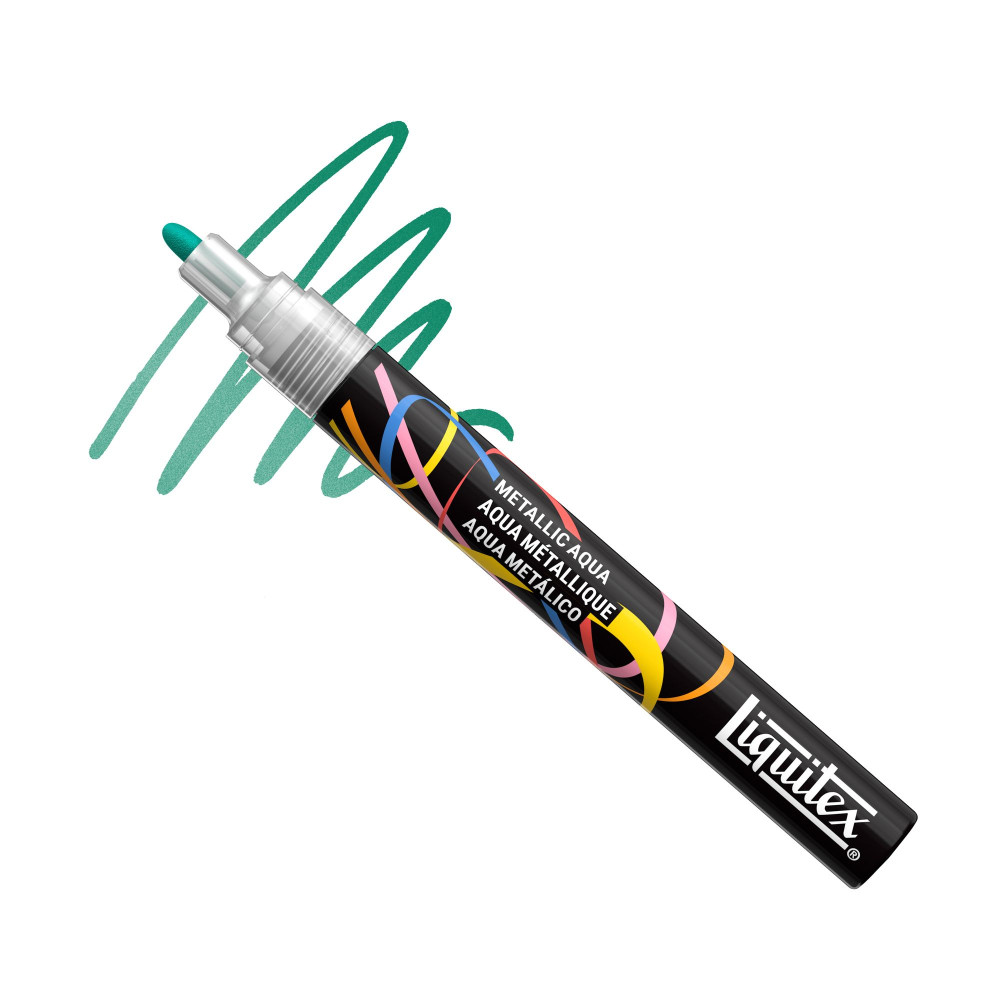 Acrylic Paint Marker – Liquitex – Metallic Aqua 2 mm