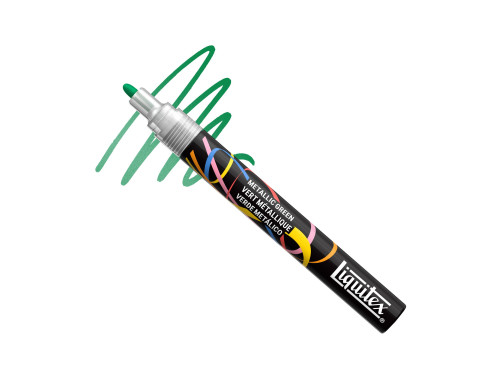 Marker akrylowy - Liquitex - Metallic Green 2 mm