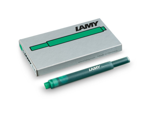 Naboje atramentowe T10 - Lamy - zielone, 5 szt.