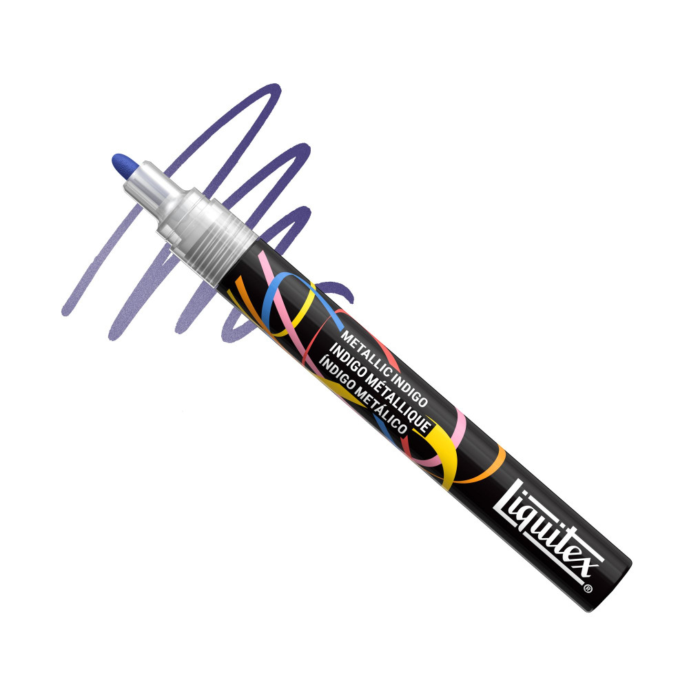 Marker akrylowy - Liquitex - Metallic Indigo 2 mm