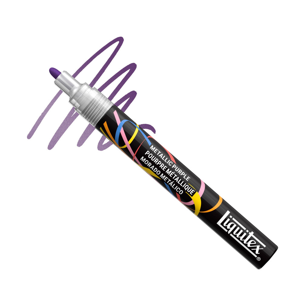 Marker akrylowy - Liquitex - Metallic Purple 2 mm