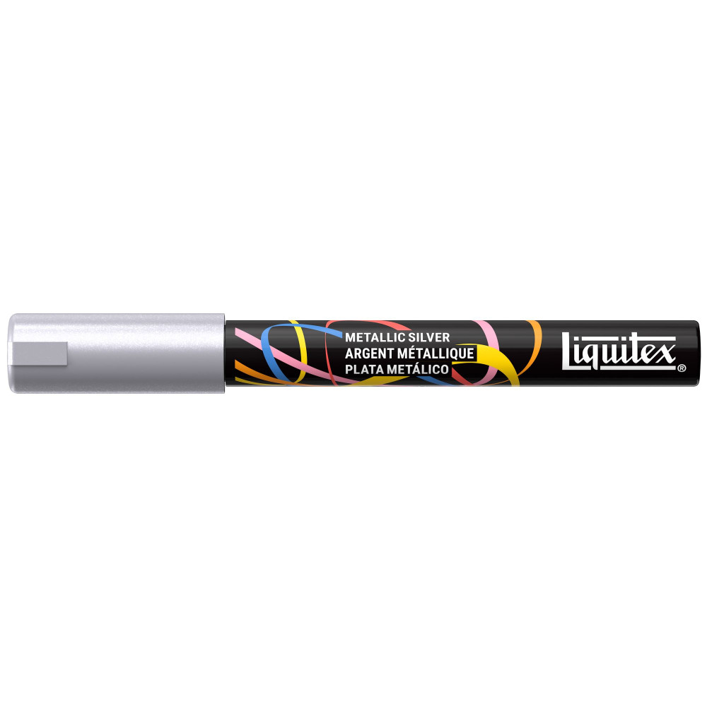 Acrylic Paint Marker – Liquitex – Metallic Silver 2 mm