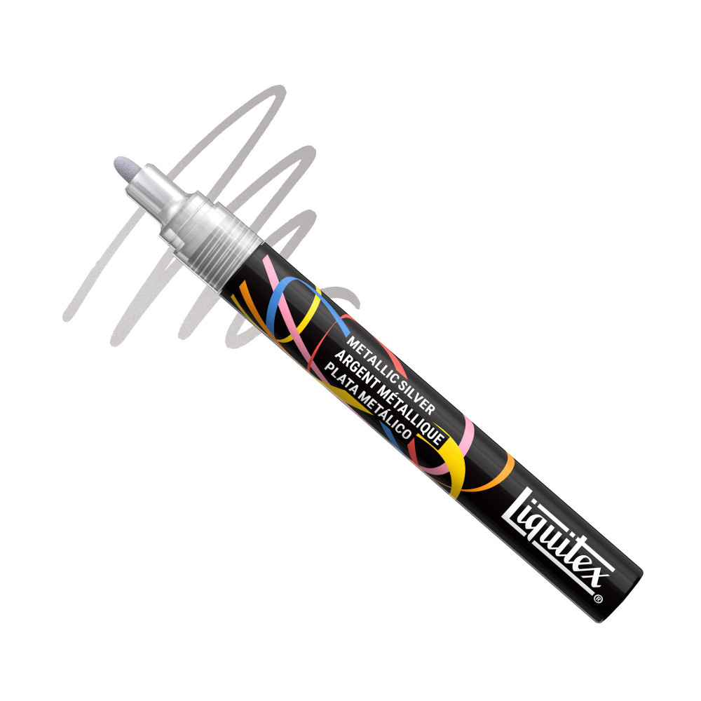 Acrylic Paint Marker – Liquitex – Metallic Silver 2 mm