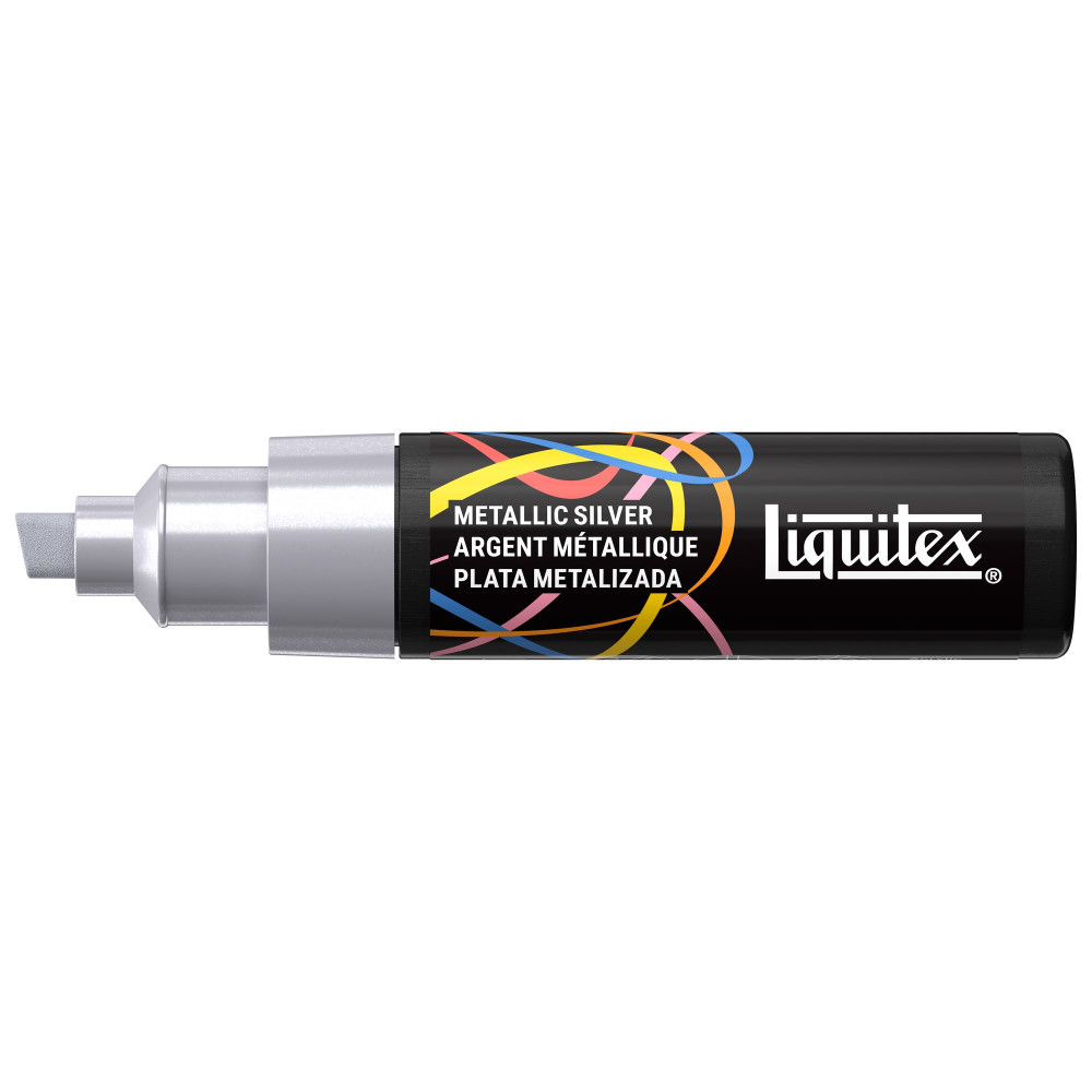 Marker akrylowy - Liquitex - Metallic Silver 8 mm