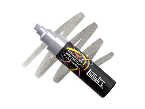 Marker akrylowy - Liquitex - Metallic Silver 8 mm