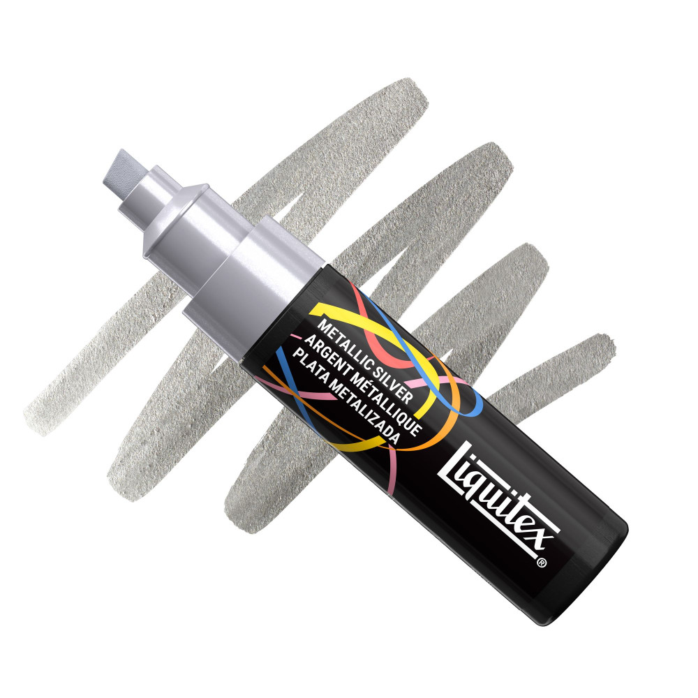 Marker akrylowy - Liquitex - Metallic Silver 8 mm