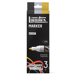 Zestaw markerów akrylowy Accent - Liquitex - 3 szt.