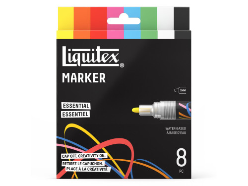 Zestaw markerów akrylowych Essential - Liquitex - 8 szt.