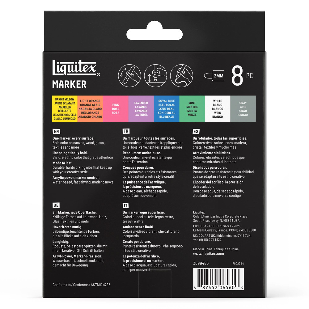 Dreamscape Acrylic Paint Marker Set – Liquitex – 8 pcs.