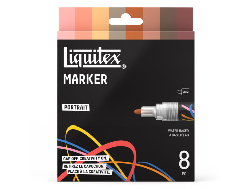 Portrait Acrylic Paint Marker Set – Liquitex – 8 pcs.