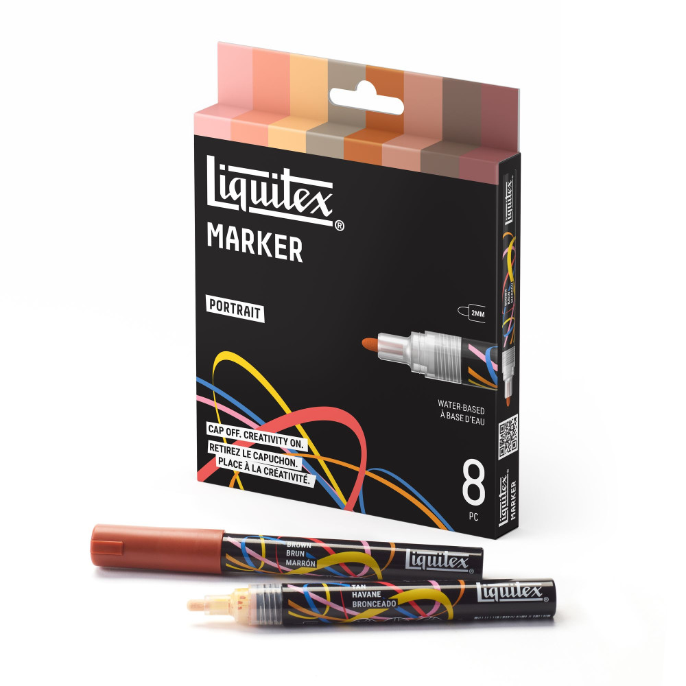 Portrait Acrylic Paint Marker Set – Liquitex – 8 pcs.