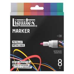 Metallic Acrylic Paint Marker Set – Liquitex – 8 pcs.