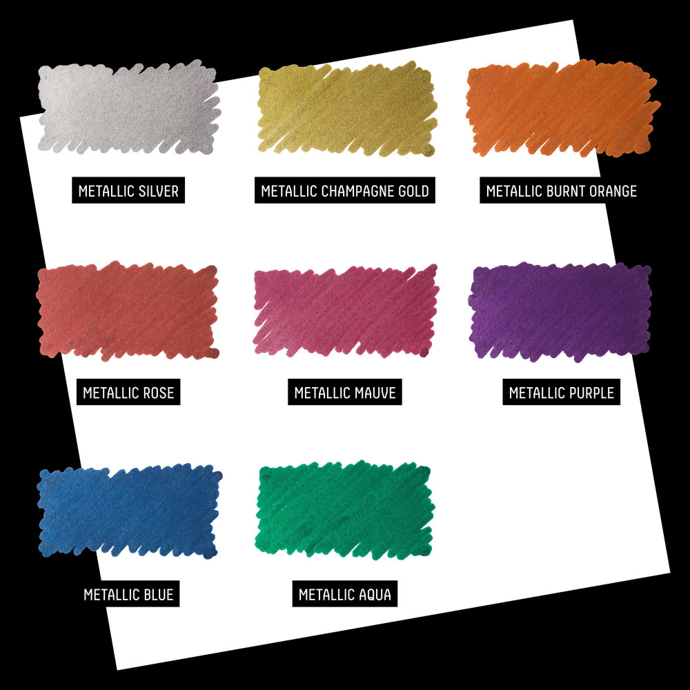 Metallic Acrylic Paint Marker Set – Liquitex – 8 pcs.