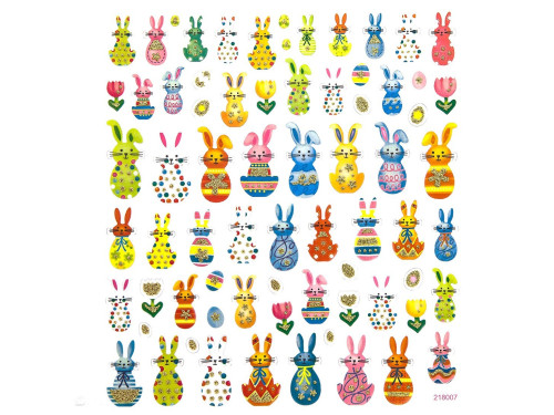 Stickers - Bunnies, 71 pcs