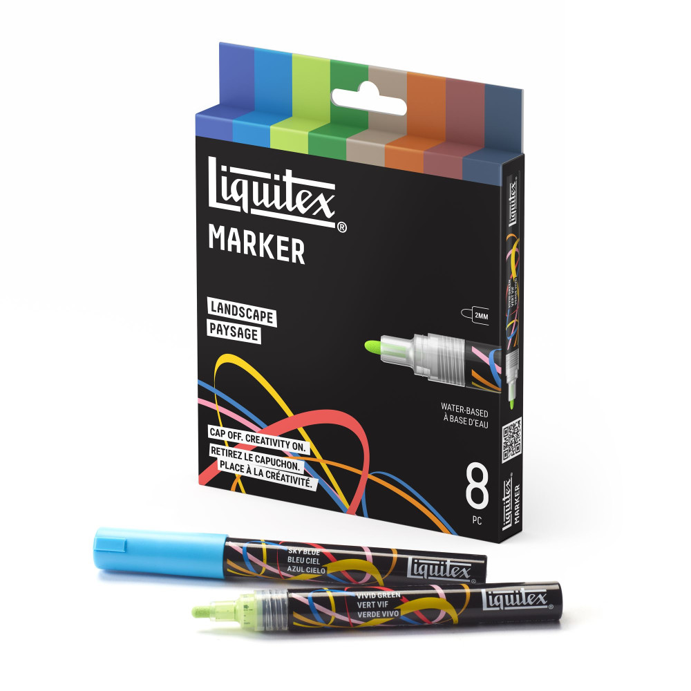 Landscape Acrylic Paint Marker Set – Liquitex – 8 pcs.