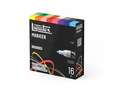 Expression Acrylic Paint Marker Set – Liquitex – 16 pcs.