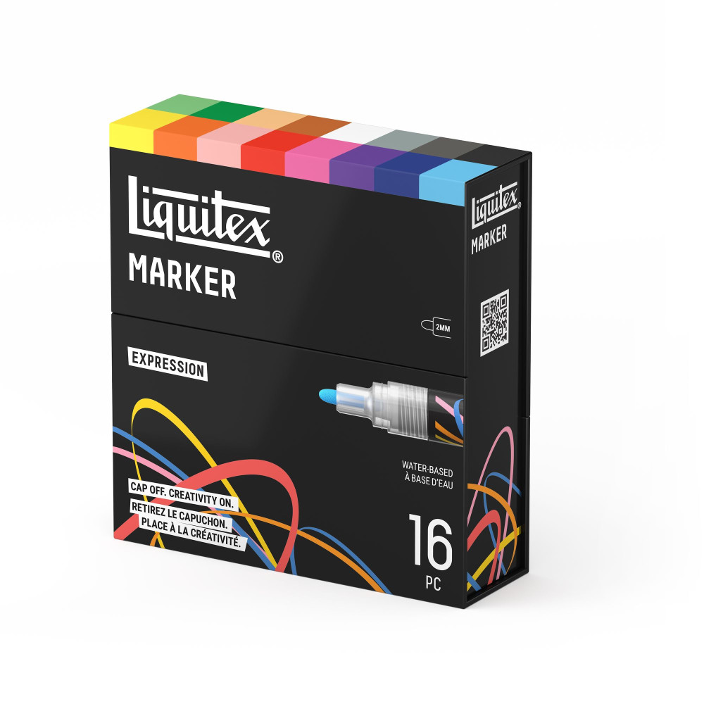 Zestaw markerów akrylowych Expression - Liquitex - 16 szt.