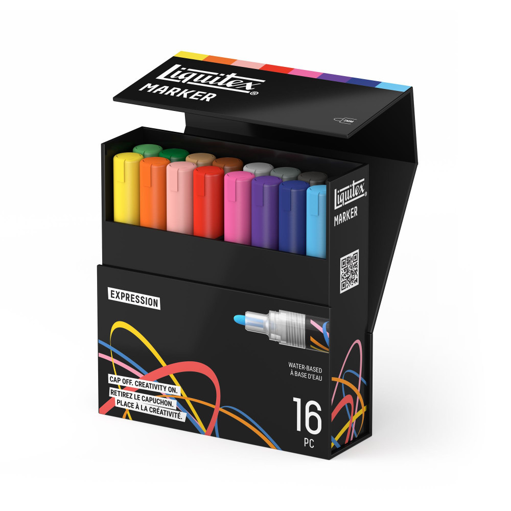 Expression Acrylic Paint Marker Set – Liquitex – 16 pcs.