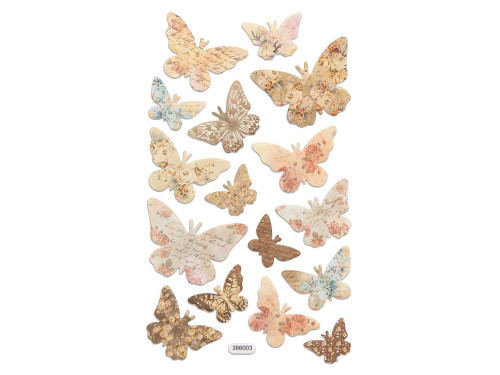 Foam Stickers - Butterflies, 16 pcs