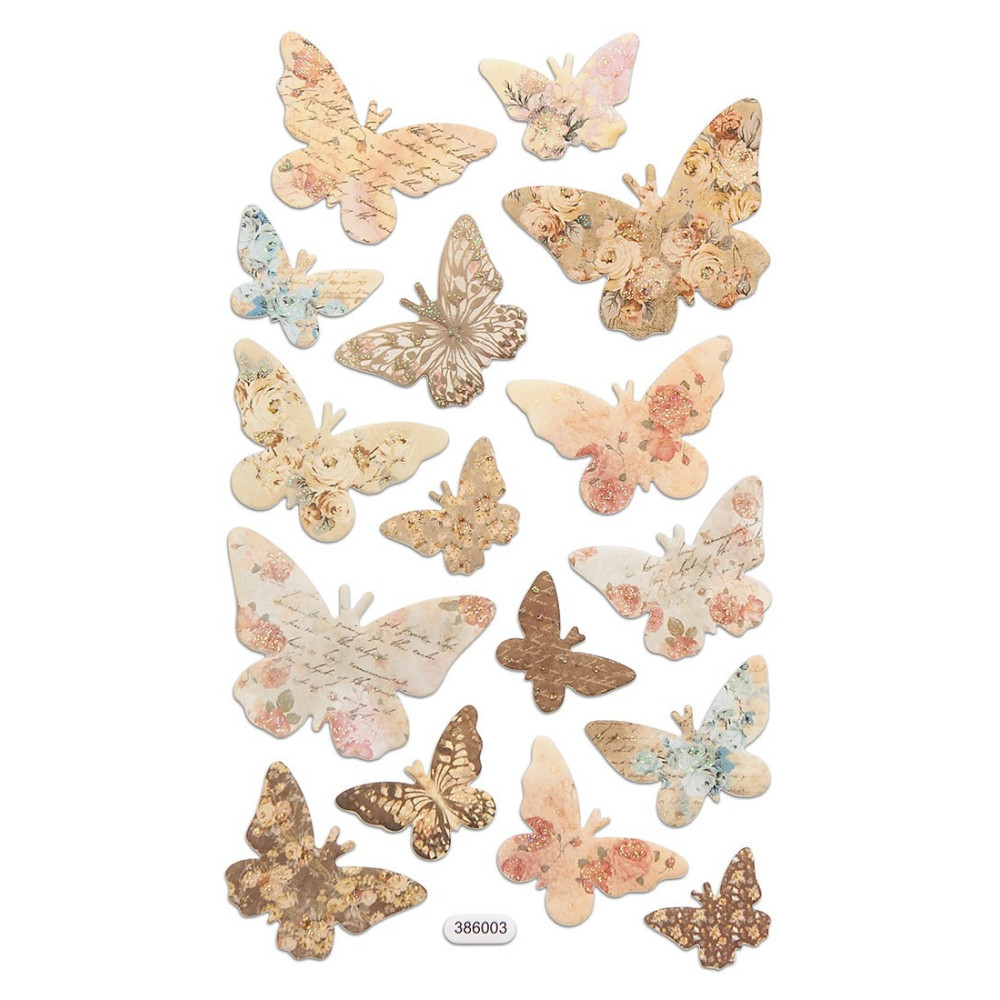 Foam Stickers - Butterflies, 16 pcs