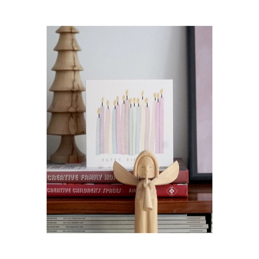 Greeting Card – Hi Little – Candles 14,5 x 14,5 cm