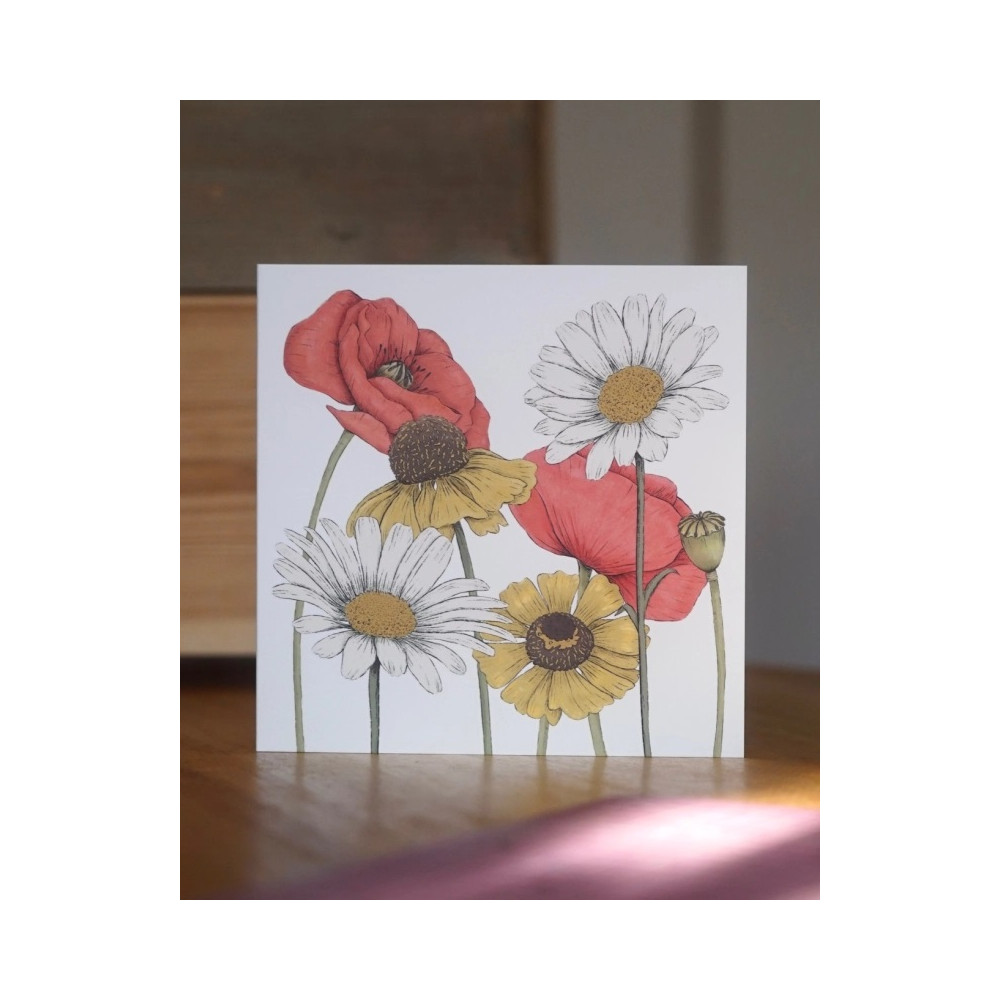 Greeting Card – Hi Little – Wildflowers