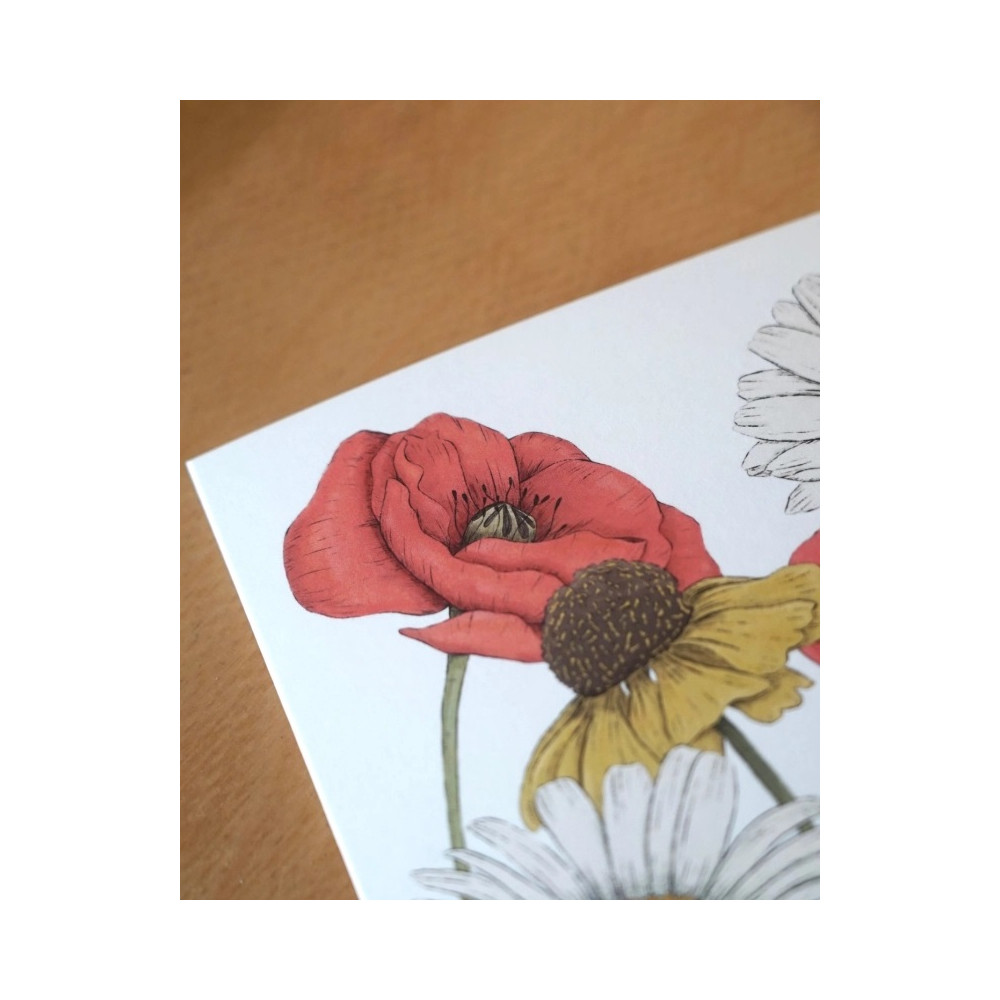 Greeting Card – Hi Little – Wildflowers
