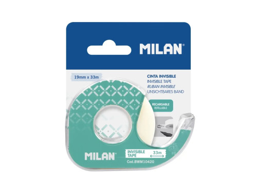 Transparent Adhesive Tape with Dispenser – Milan – 33 m × 19 mm