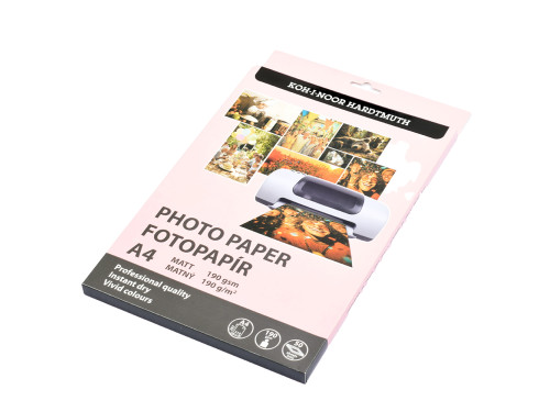 Papier fotograficzny matowy A4 - Koh-I-Noor- 190 g/m² 50 ark.