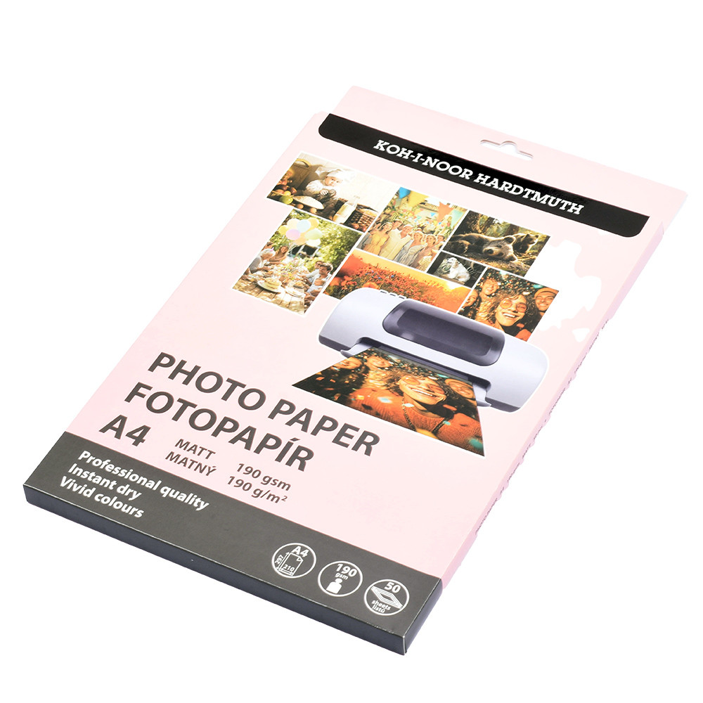 Matte Photo Paper A4 – Koh-I-Noor – 190 g/m² 50 Sheets