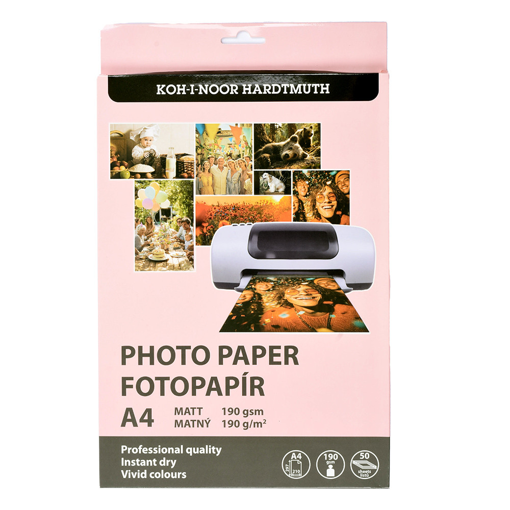 Matte Photo Paper A4 – Koh-I-Noor – 190 g/m² 50 Sheets
