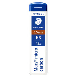 Auto-feed Mechanical Mars Micro pencil lead refills 0,5 mm - Staedtler - HB