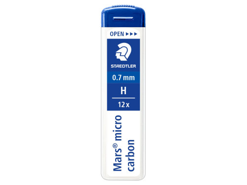 Grafity do ołówka automatycznego Mars Micro Carbon, 0,7 mm - Staedtler - H