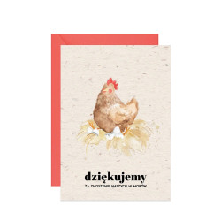 Kartka okolicznościowa A6 - Paperwords - Dziękujemy