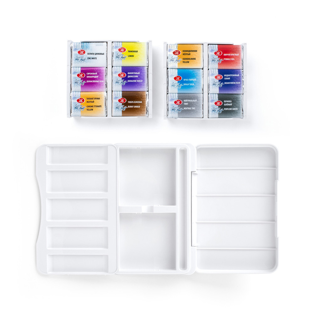 Set of watercolor paints Atlas Botanical - St. Petersburg - 12 colors