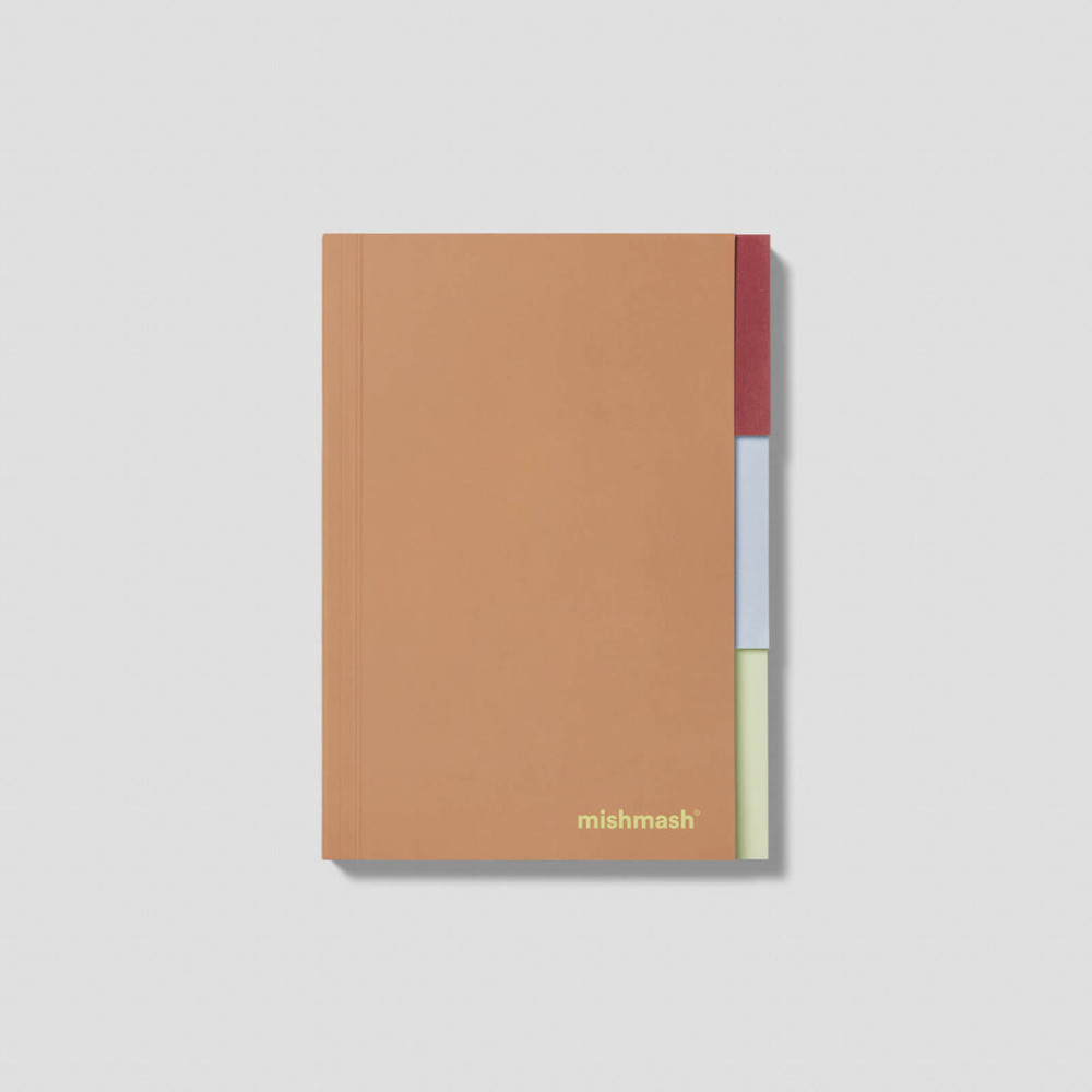 Notatnik Tabbed Frames A5 - mishmash - Mocha