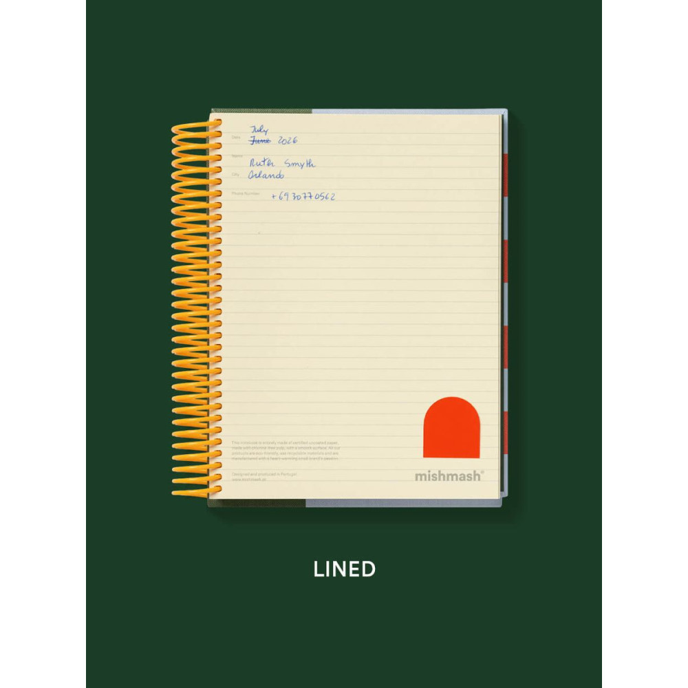 Notatnik w linie Loop A5 - mishmash