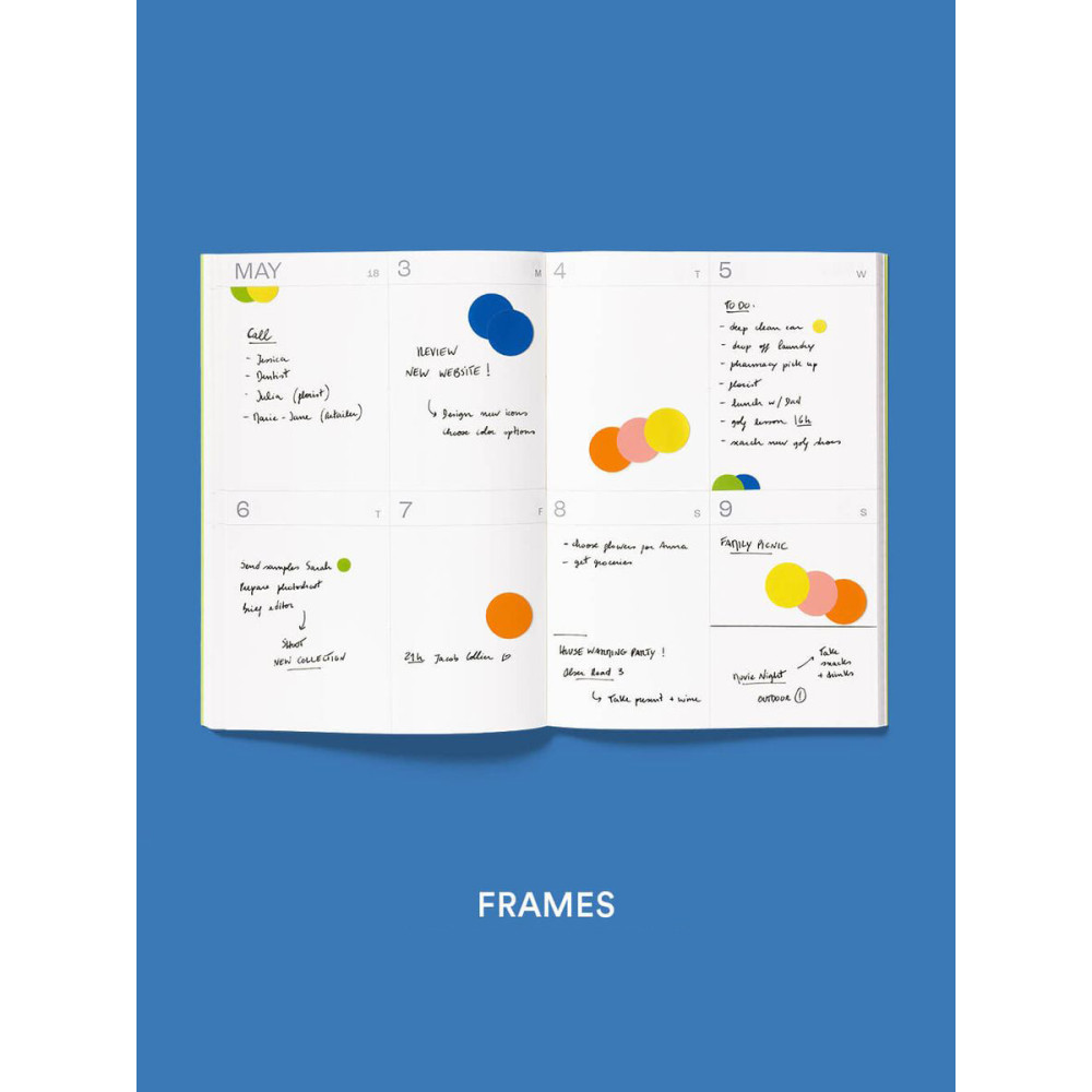 Weekly Planner Frames 2026/2027 - Mishmash - Lime