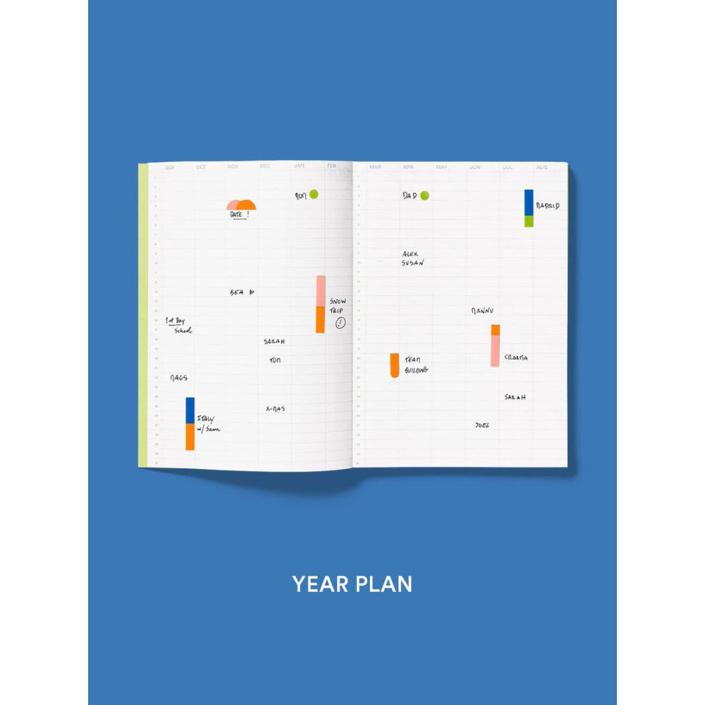 Planer tygodniowy Notes 2026/2027 - mishmash - Lime