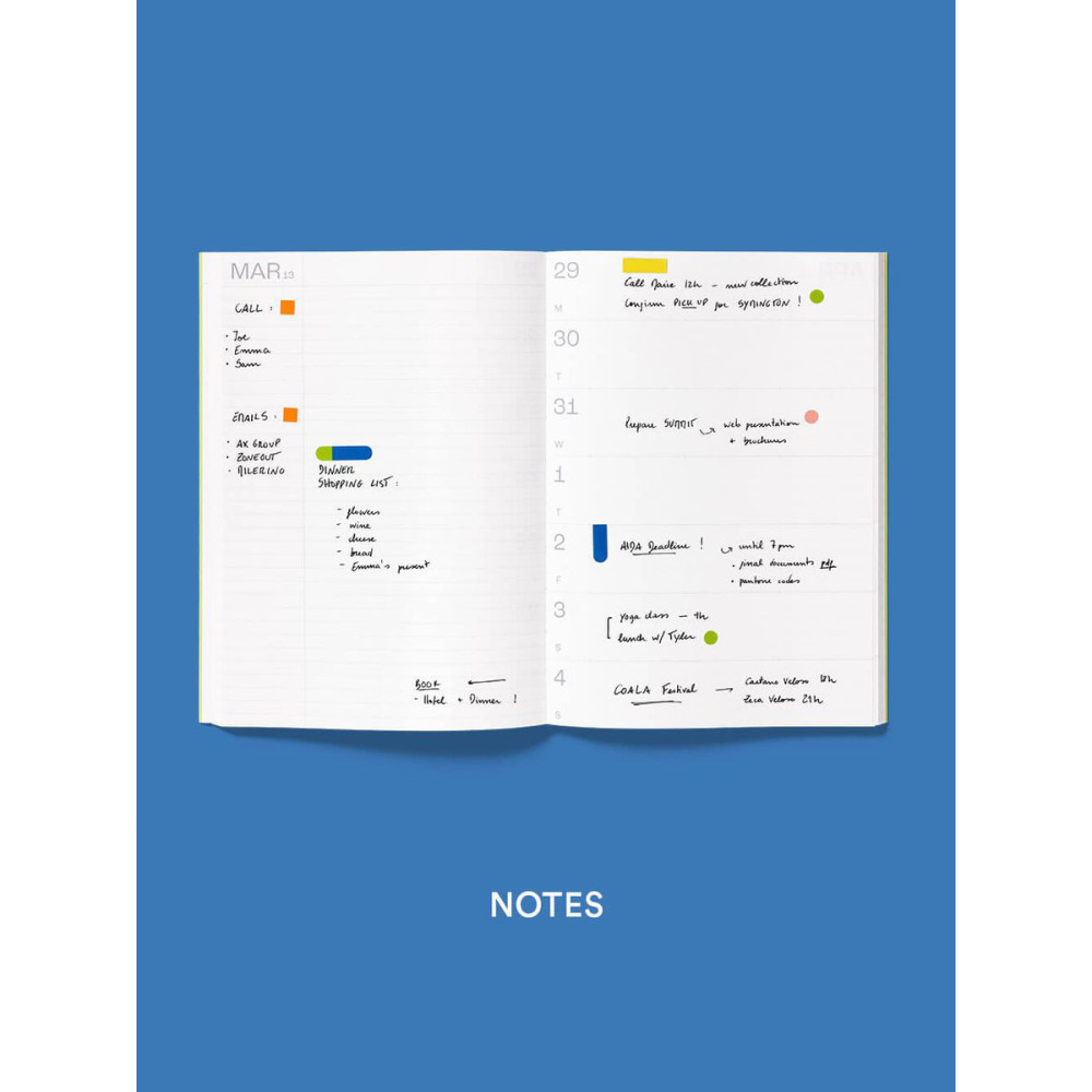 Planer tygodniowy Notes 2026/2027 - mishmash - Blue