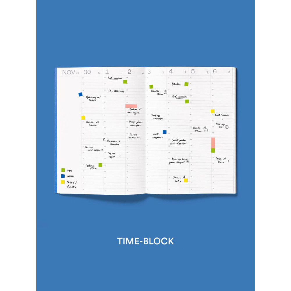 Planer tygodniowy Time-block 2026/2027 - mishmash - Lime