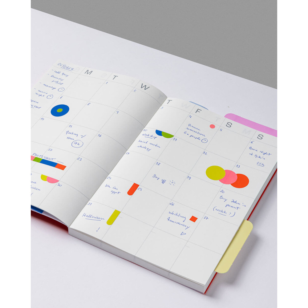 Planner niedatowany Frames A5 - mishmash - Sand