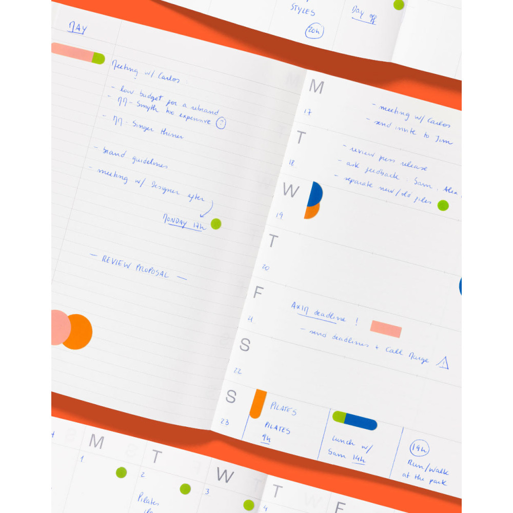 Planner niedatowany Notes A5 - mishmash - Sand